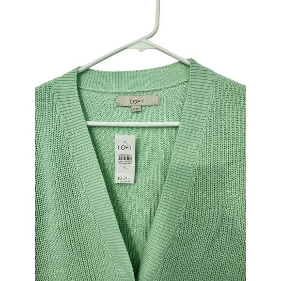 NEW! Loft Green Cardigan, NWT, Size XL - Picture 2 of 5